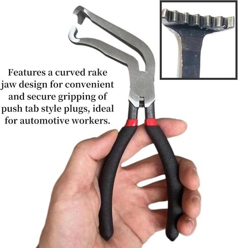 37960 CHOLICAL DISCLOCKNECT CLIRS ، تم ترقيته 8INCH AUTOMOTIVE COMPLICAL COLLECTACT TOURCH ، أدوات إصلاح خطوط الوقود (1 * مستقيم+1 * 60 °) in Kuwait