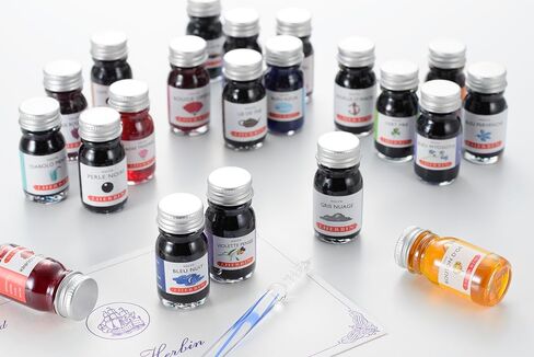 J. Herbin Fountain Pen Ink - 10 ml Bottled - ECLAT de Saphir in Kuwait