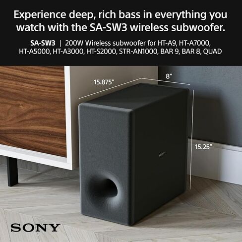 Sony BRAVIA Theater Bar 9 Sound Bar Surround Sound Home Theater with 13 Speakers, Dolby Atmos/DTS:X, 360 Spatial Sound Mapping, HDMI 2.1 and Supports Spotify Connect/Apple AirPlay (HT-A9000) in Saudi Arabia