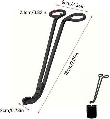 Candle Wick Trimmer – Precision Stainless Steel Wick Cutter for Scented Candles and Pillar Candles, Ideal for Home and Aromatherapy, Ensures Clean & Even Burning, Easy to Use & Durable in Saudi Arabia