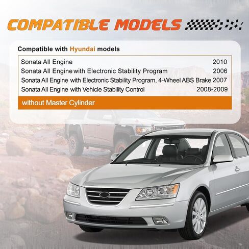 53-27109 BAKE BAKE BOOSER الفراغ متوافق مع نماذج Hyundai المختارة - Sonata 2006 2007 2008 2008 2010 - استبدال # 591103K300 in Saudi Arabia