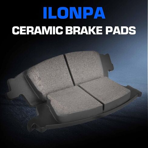 Front Rear Ceramic Disc Brake Pads Set for GMC Sierra 1500/Chevy Silverado 1500 2014 2015 2016 2017 2018, for Cadillac Escalade ESV, for Suburban/Tahoe/Yukon XL 2015-2020, 8PCS(With Hardware) in Saudi Arabia