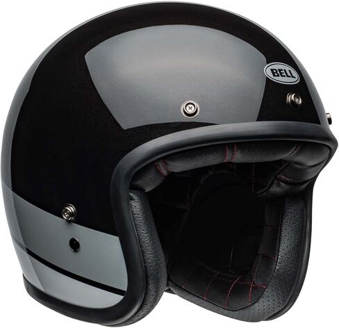 BELL Custom 500 Open-Face Motorcycle Helmet (Gloss Rally Black/Bronze - Medium) in Kuwait