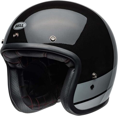 BELL Custom 500 Open-Face Motorcycle Helmet (Gloss Rally Black/Bronze - Medium) in Kuwait