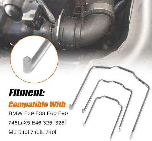 NLQR 3PCS CHOSIATIAR HOSE REPRIATIATIATIATIATIATIATIATIAR ، مناسب لـ BMW E39 E38 E60 E90 ، 745LI ، X5 E46 ، 325I 328I 540I 740IL 740I ، M3 1 مجموعة مصابيح مشبك حذاء مقطع 154 23 ، GJ49 in Kuwait