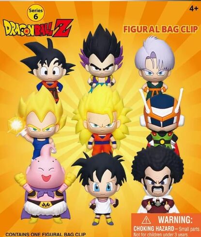Dragon Ball Z 3D Foam Magnet Figural Keychain Bag Clip Blind Bag - 1 Random in Saudi Arabia