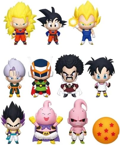 Dragon Ball Z 3D Foam Magnet Figural Keychain Bag Clip Blind Bag - 1 Random in Saudi Arabia