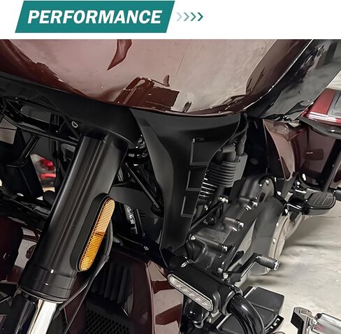 Motorcycle Side Fairing Panel Spoiler Support Brackets Covers Fit for Harley Touring FLTRXSE 2023-later CVO Road Glide ST FLTRXSTSE 2024-2025 (Vivid Black) in Kuwait
