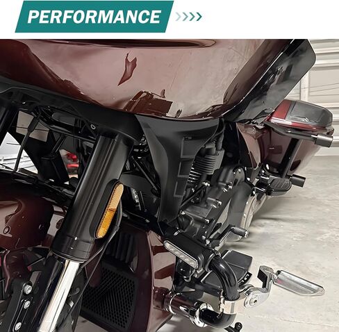 دراجة نارية جانب فرقة هدية ، أقواس دعم المفسد تغطي مناسبة ل Harley Touring Fltrxse 2023-Later Cvo Road Glide St Fltrxstse 2024-2025 (Black Black) in Kuwait