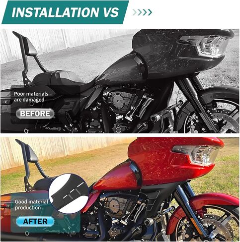 دراجة نارية جانب فرقة هدية ، أقواس دعم المفسد تغطي مناسبة ل Harley Touring Fltrxse 2023-Later Cvo Road Glide St Fltrxstse 2024-2025 (Black Black) in Kuwait