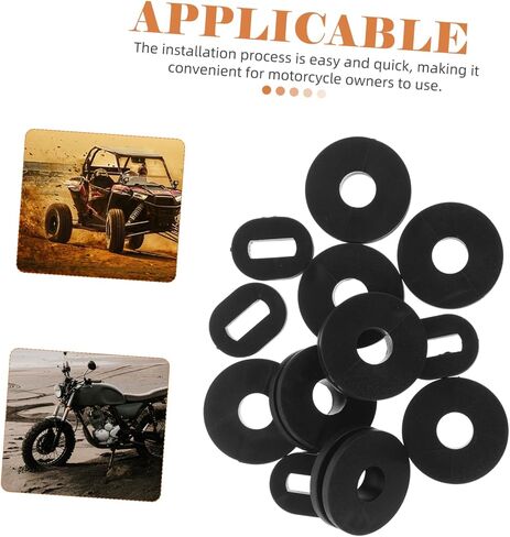 1set Motorcycle Replacement Rubber Grommets for Easy to Install Side Covers Gasket for Scratch for Motorbike Maintenance in Saudi Arabia