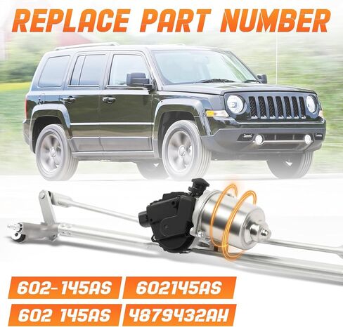 602-145AS أمامي ممسحة المحرك وتجميع الربط المتوافق مع جيب باتريوت 2007-2017# 602-145AS ، 602145As ، 602 145As ، 4879432AH in Saudi Arabia