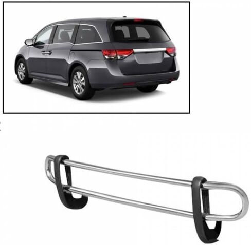أسود الحصان الخلفي واقي مزدوج أنبوب مقاوم للصدأ من الفولاذ المقاوم للصدأ مع 2004-2017 Honda Odyssey-8HO1SS in Saudi Arabia