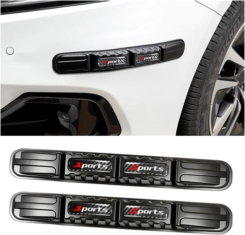 2PCS Car Bumper Guard Strip, Anti-Collision Vehicle Front Rear Protector Trim, Anti Scratch Automotive Patch Bumper Protection Cover Accessories, Universal for SUV Pickup Truck (Style B) in Saudi Arabia