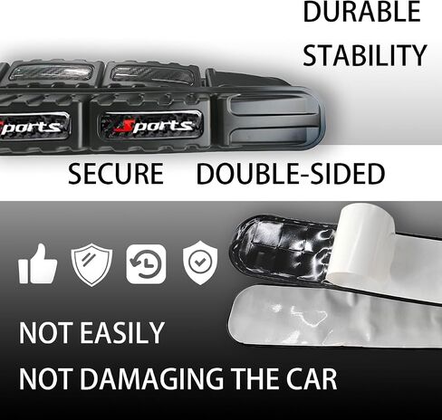 2PCS Car Bumper Guard Strip, Anti-Collision Vehicle Front Rear Protector Trim, Anti Scratch Automotive Patch Bumper Protection Cover Accessories, Universal for SUV Pickup Truck (Style B) in Saudi Arabia