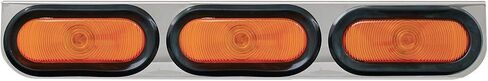 GG Grand General 81511 Chrome Plated L Bracket W/3 Oval Amber Light in Kuwait