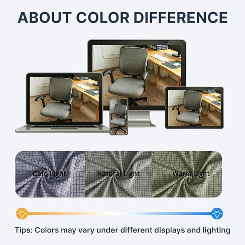 غلاف مقعد المكتب الأسود من Forcheer غطاء مقاوم للماء مقاوم للماء 18 بوصة تمتد Jacquard كرسي كرسي Cushion Slipcover 1 قطعة قابلة للغسل in Kuwait