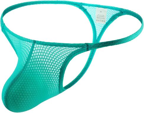 الرجال يرون من خلال g string mens t مرة أخرى ثونغ ملابس داخلية منخفضة الكرة السمكة السمكة شبكة شبكية الملابس الداخلية in Saudi Arabia