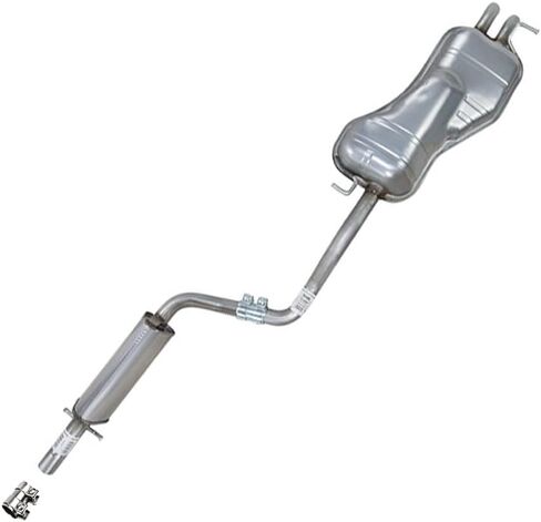 Northeastern Exhaust | Stainless Steel Resonator Pipe and Muffler Exhaust System Kit Compatible for 1999-2005 Volkswagen 1.8L | Free Sleeves Included in Saudi Arabia
