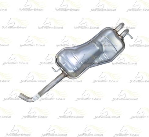 Northeastern Exhaust | Stainless Steel Resonator Pipe and Muffler Exhaust System Kit Compatible for 1999-2005 Volkswagen 1.8L | Free Sleeves Included in Saudi Arabia