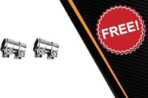 Northeastern Exhaust | Stainless Steel Resonator Pipe and Muffler Exhaust System Kit Compatible for 1999-2005 Volkswagen 1.8L | Free Sleeves Included in Saudi Arabia