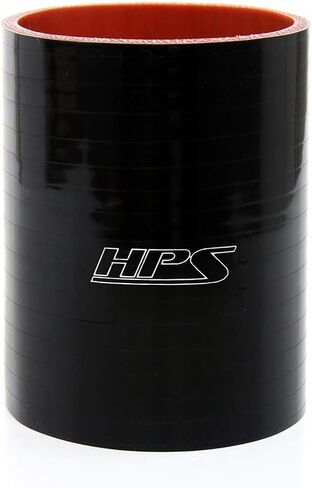 HPS HTSC-312-L4-BLK Silicone High Temperature 4-ply Reinforced Straight Coupler Hose, 70 PSI Maximum Pressure, 4" Length, 3-1/8" ID, Black in Saudi Arabia