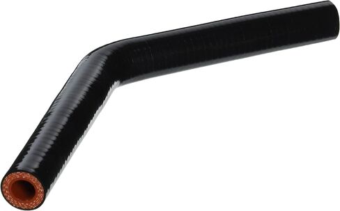 HPS HTSEC45-050-BLK Silicone High Temperature 4-ply Reinforced 45 degree Elbow Coupler Hose, 100 PSI Maximum Pressure, 4" Leg Length on each side, 1/2" ID, Black in Saudi Arabia