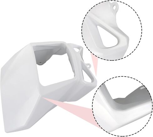 labwork White Headlight Cover Replacement for Suzuki DR200S 2015-2018 DR650SE 2002-2023 DR-Z400S 2002-2023 DR-Z400SM 2005-2023 51811-29F50-30H in Saudi Arabia