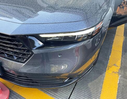 إكسسوارات السيارات الأمامية غطاء الجفن الأمامي تغطية خارجية مناسبة ل Honda Accord 11th 2023 2024 2025 2pcs ABS style chrome in Kuwait