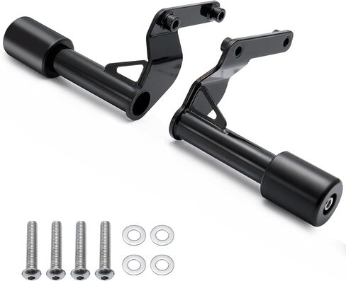 Mokitdora Softail Passenger PEG BAR إطار حارس محرك الطريق السريع الخلفي ل Harley 2018-Later Harley Street Bob Heritage Low Rider Sport Glide Fat Bob ، Black in Saudi Arabia
