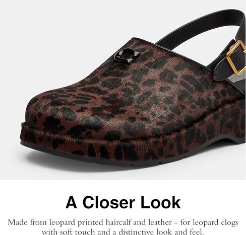 Coach Women’s Sculpted C Platform تسد في طباعة الفهد in Kuwait