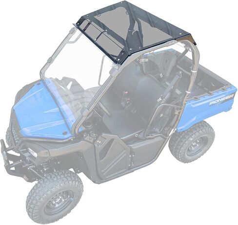 SuperATV Dark Tinted Roof for 2021+ Honda Pioneer 520 | 1/4" Polycarbonate Roof | Full Visibility and Awareness | Pioneer Roof Protects from Sun, Rain, and Debris | Made in the USA in Saudi Arabia