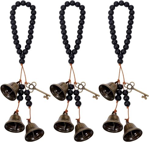 Olycraft 3pcs Witch Bells Protection for Door Knob Witchcraft Bells Witch Bells Door Door Hanger Pagan Bell Decor in Saudi Arabia