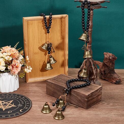 Olycraft 3pcs Witch Bells Protection for Door Knob Witchcraft Bells Witch Bells Door Door Hanger Pagan Bell Decor in Saudi Arabia