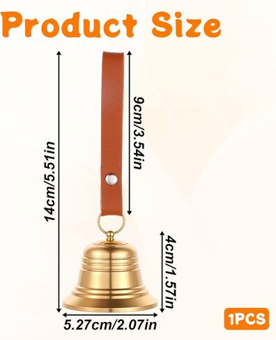Small Brass Hanging Bell for Door Knob Decoration Gold Brass Bells Vintage Christmas Decor Small Door Chimes When Doors Opens for Home Garden DIY Decor Shopkeepers Bells on Rope Garden Decoration in Saudi Arabia