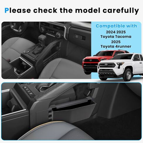 Center Console Organizer Compatible with Toyota Tacoma 2024 Front Door Handle Storage Box Interior Insert Tray Accessories in Kuwait