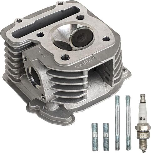 RedCap 170cc GY6 62mm Big Bore Cylinder Head Assembly for Gy6 4-Stroke 170cc 180cc 200cc 1P63QML EFI Engines Compatible with TaoTao Bull 200 TANK 200 57mm Stud Spacing B-Block Valve in Saudi Arabia