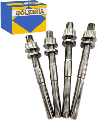 400EX Cylinder Case Studs Titanium متوافق مع Honda TRX400EX TRX400X 1999-2014 XR400R 1996-2004 OEM# 90085-KCY-670 in Kuwait