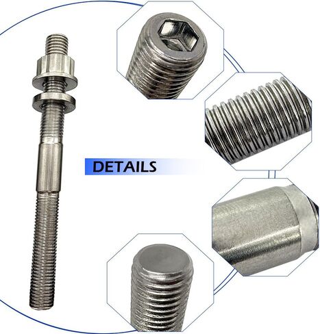 400EX Cylinder Case Studs Titanium متوافق مع Honda TRX400EX TRX400X 1999-2014 XR400R 1996-2004 OEM# 90085-KCY-670 in Kuwait