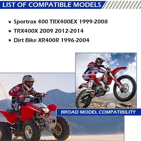 400EX Cylinder Case Studs Titanium متوافق مع Honda TRX400EX TRX400X 1999-2014 XR400R 1996-2004 OEM# 90085-KCY-670 in Kuwait
