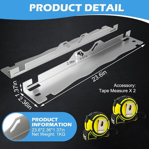 Wheel Alignment Tool, Car Alignment Tool Kit, 1.2mm Thickness Stainless Steel Toe Alignment Tool Plates for Car, Turck, SUV (Including 2 Tape Measures) in Kuwait