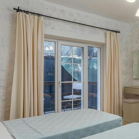 PATIKIL 30 PCS حلقات ستارة الستائر المعدنية ، وقضيب نافذة 30 ملم معلقة رنين الستار الستائر السنانير الدبوس للنافذة الحمام أقواس غرفة معيشة ، أسود in Kuwait