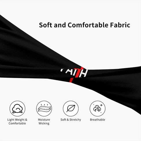 Jesus Christian Faith Cross Sports Headbands for Men Women, Moisture Wicking Workout Headband, Sweatband for Running,Cycling,Football,Yoga—12 in Saudi Arabia