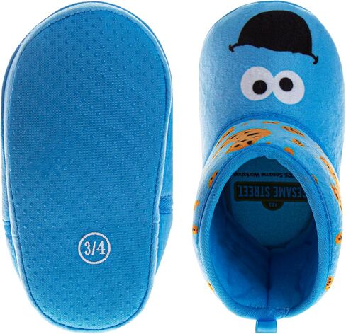 Sesame Street Slippers for Girls and Boys-Elmo Cookie Monster Big Bird Slipper Boots Warm Fluffy Shoes (الأحجام: 3-4 طفل رضيع / 5-10 طفل) in Saudi Arabia