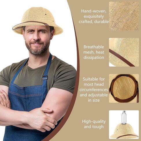 jagely 2 pack pith pith safari hat for men ، sturdy and able men for come ashel aluar the hats rowfit rowfit to there there there there to the hking ، zoo ، zoo ، oud ourdive ، expari jungle أو explorer in Saudi Arabia