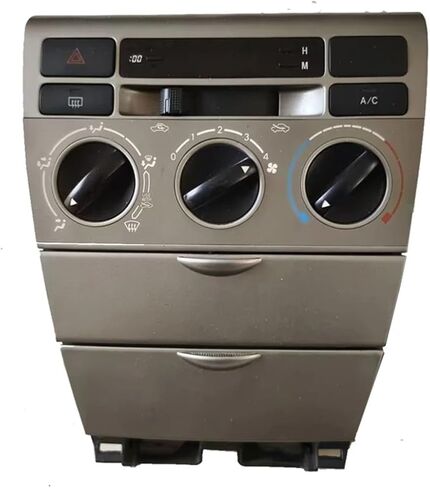متوافق مع Toyota Corolla يدوي تكييف الهواء لوحة تحكم مربع تخزين Dual Flash Switch AC التجميع (خشب الخوخ) in Kuwait