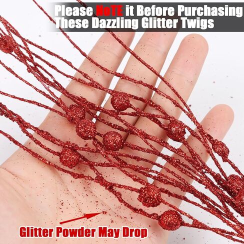 LOAVER 16 Pack Artificial Christmas Red Berry Picks Assorted Faux Pine Branches Spray with Pinecones Holly Stems for Xmas Tree Floral Arrangement Winter Wreath Gift Wrapping Decor in Kuwait