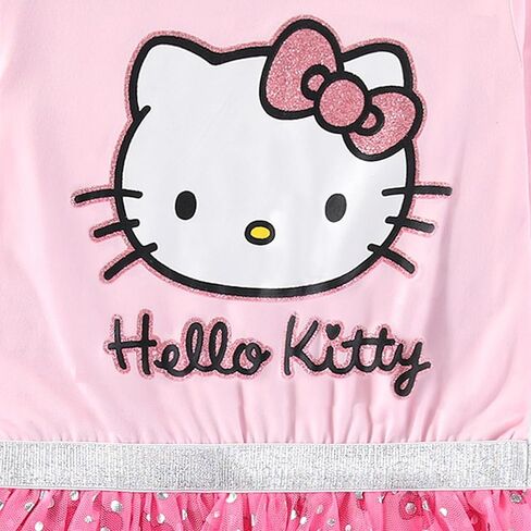 Hello Kitty Sanrio Girls Long Sleeve Tulle Dress for Toddler and Big Kids in Saudi Arabia