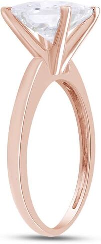 الأميرة قطعت متألقة أبيض مكعب Zirconia solitaire خاتم الخطوبة في 14K الذهب مطلي 925 هدية المجوهرات الفضية الاسترليني للنساء الزفاف in Saudi Arabia