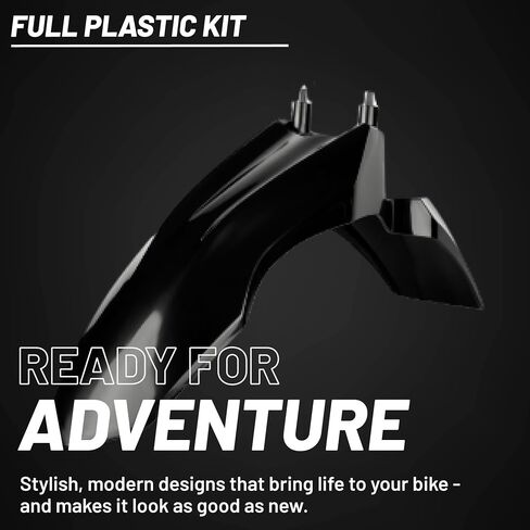 Polisport Motocross (MX) Replica Plastic Kit for Honda CRF 110F (2013–2018) Dirt Bike – OEM Quality, Durable, Flexible & Perfect Fit – Black in Saudi Arabia